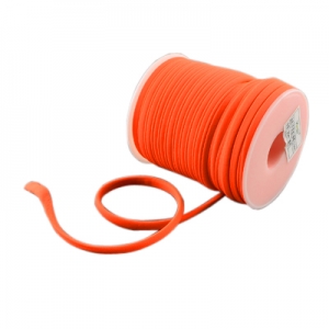 Stitched elastisch Ibiza red orange, 49cm